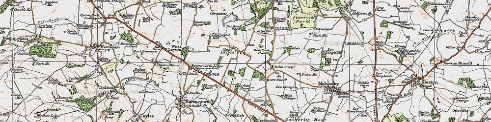 Old map of East Layton in 1925