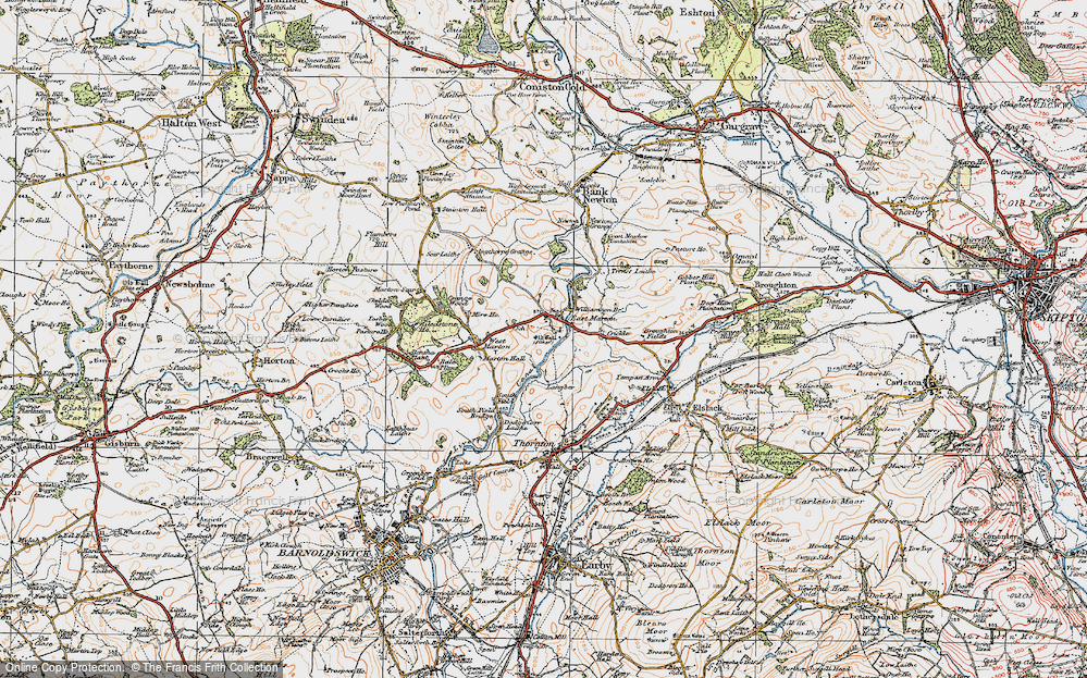 Old Map of Historic Map covering Williamson Br in 1924