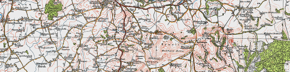 Old map of Breeze Hill in 1919