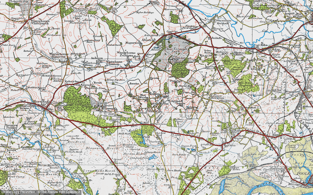 Old Map of East Morden, 1919 in 1919