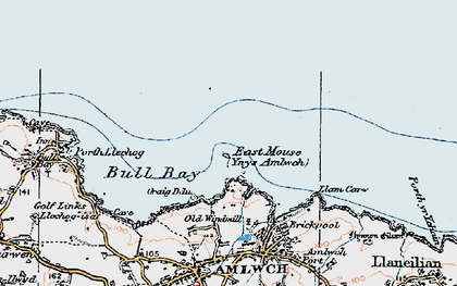 Old map of East Mouse in 1922