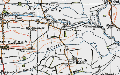 Old map of East Ness in 1925