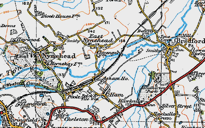 Old map of East Nynehead in 1919
