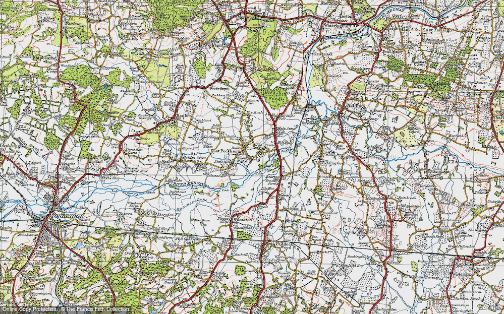 Old Map of East Peckham, 1920 in 1920