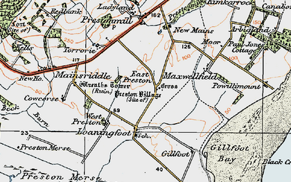 Old map of West Preston in 1925