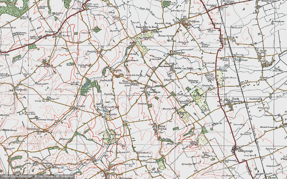 Old Map of East Ravendale, 1923 in 1923