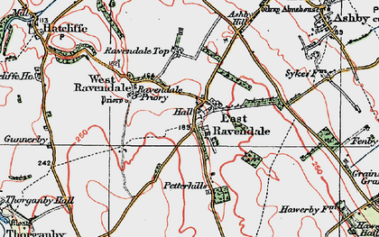 Old map of East Ravendale in 1923
