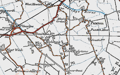 Old map of East Rolstone in 1919