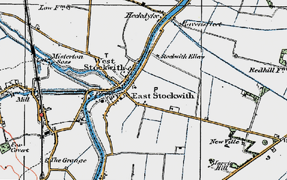 Old map of East Stockwith in 1923