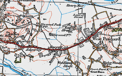 Old map of East Street in 1919