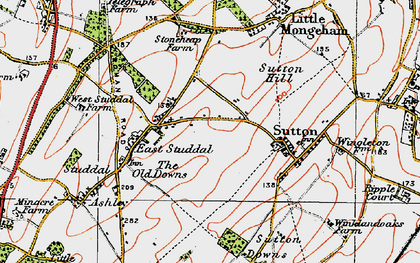 Old map of White Cliffs Country Trail in 1920