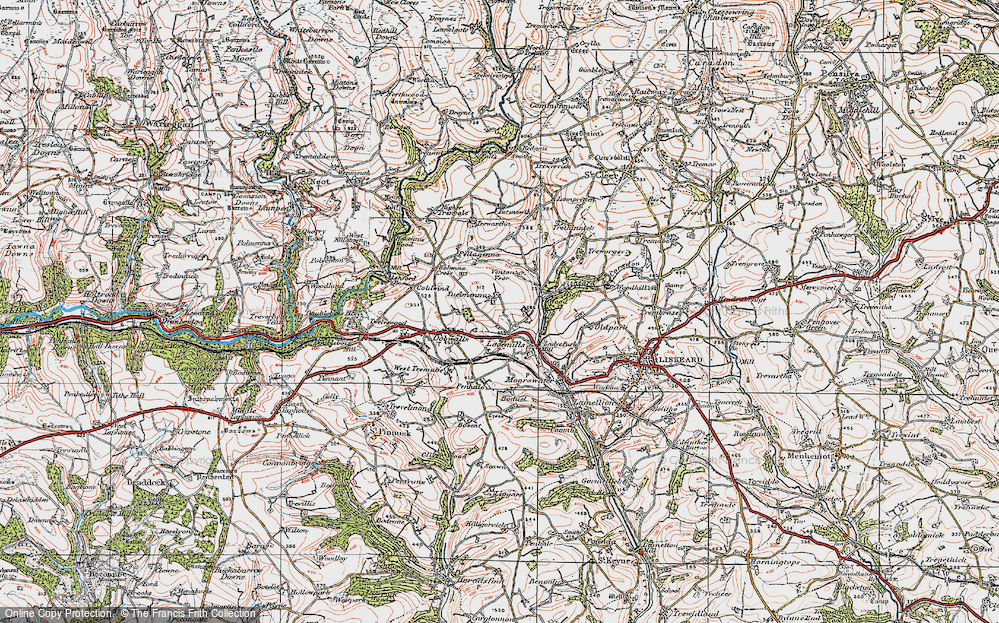 Old Map of East Tuelmenna, 1919 in 1919