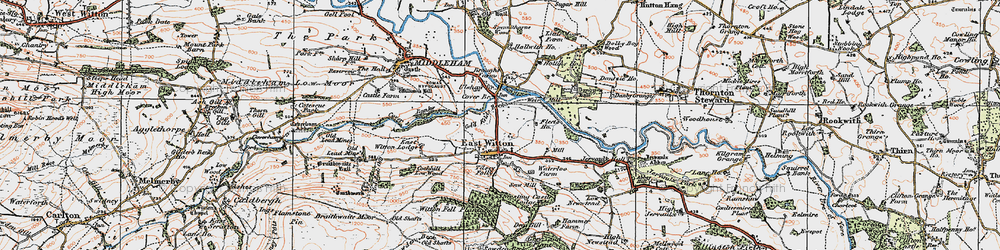Old map of Abbey Hill in 1925