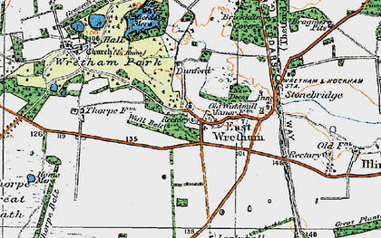 Old map of Larkshall in 1920