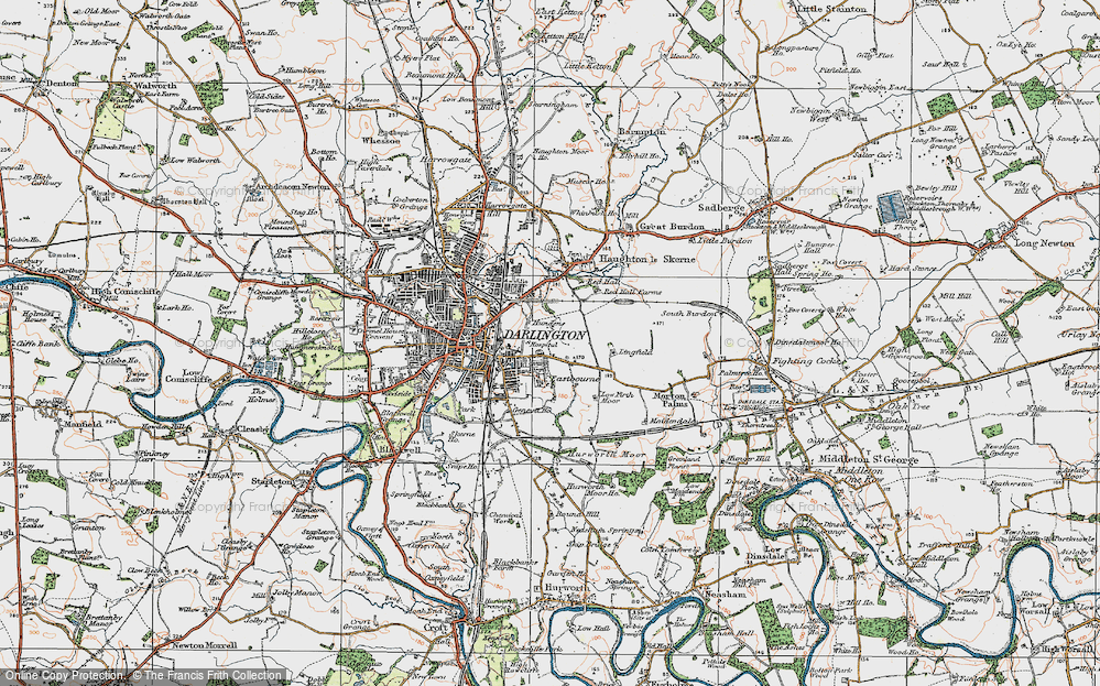 Old Map of Eastbourne, 1925 in 1925