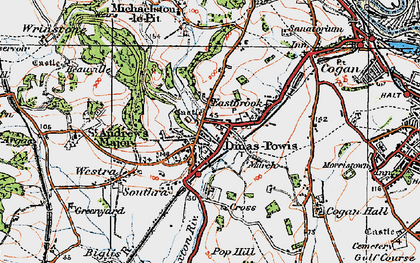 Old map of Eastbrook in 1919