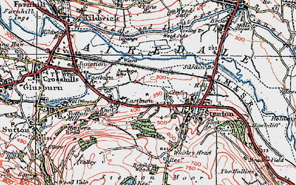 Old map of Eastburn Br in 1925