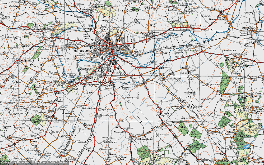 Old Map of Eastcotts, 1919 in 1919
