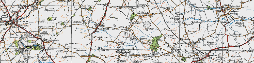 Old map of Eastcourt in 1919