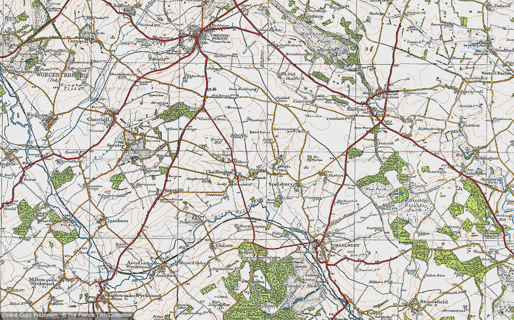 Old Map of Eastend, 1919 in 1919