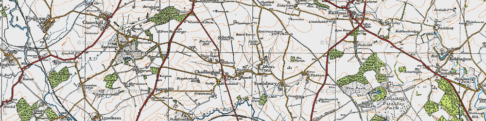 Old map of Eastend in 1919