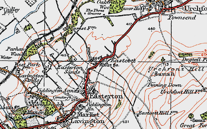 Old map of Easterton in 1919