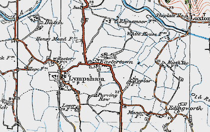 Old map of Eastertown in 1919