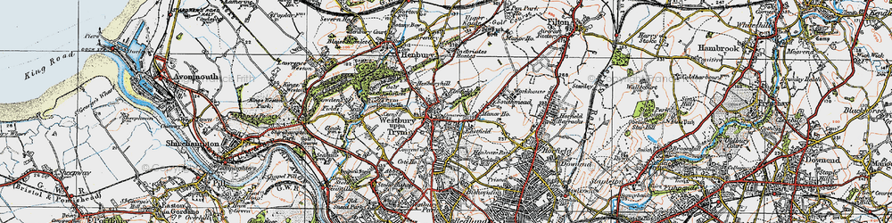 Old map of Eastfield in 1919