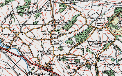 Old map of Bagger Wood in 1924