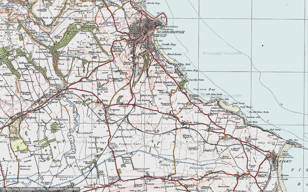 Old Map of Eastfield, 1925 in 1925