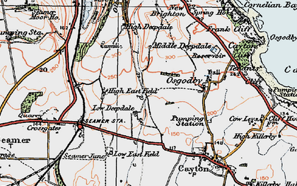 Old map of Eastfield in 1925