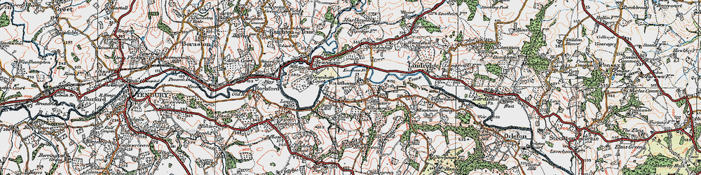 Old map of Eastham in 1920
