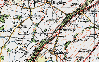 Old map of Easthopewood in 1921