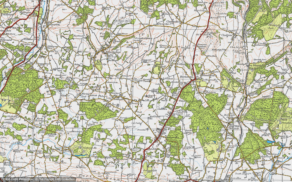 Old Map of Eastland Gate, 1919 in 1919