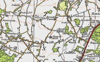 Old map of Eastland Gate in 1919