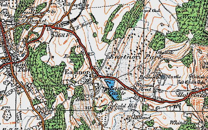Old map of Bronsil in 1920