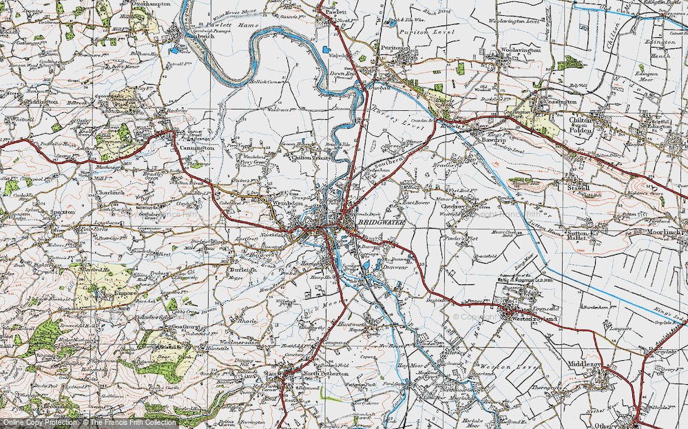 Old Map of Eastover, 1919 in 1919