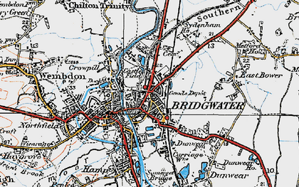 Old map of Eastover in 1919
