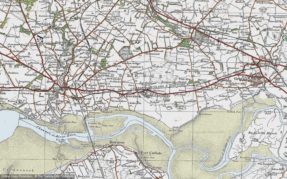 Old Map of Eastriggs, 1925 in 1925