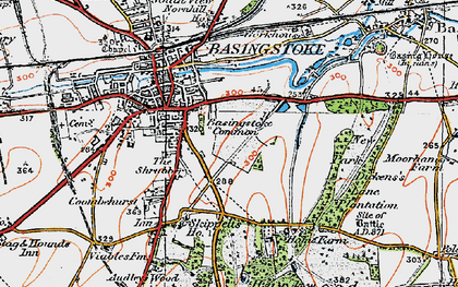 Old map of Eastrop in 1919