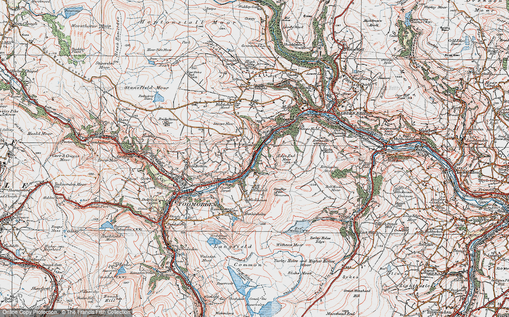 Old Map of Eastwood, 1925 in 1925