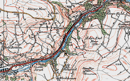 Old map of Eastwood in 1925