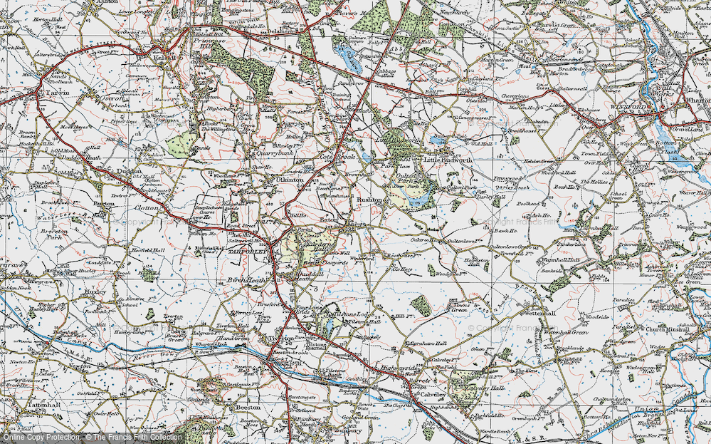Old Map of Historic Map covering Brownhill in 1923