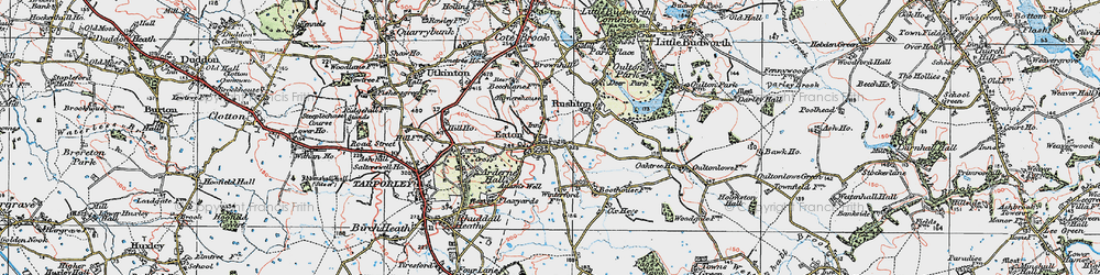 Old map of Brownhill in 1923