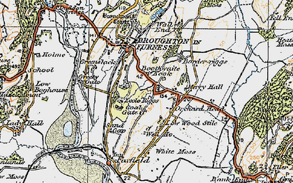Old map of Boothwaite Nook in 1925