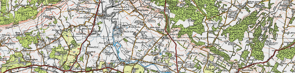 Old map of Eccles in 1921