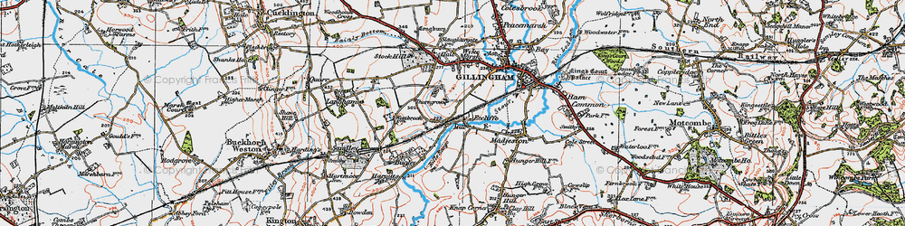 Old map of Eccliffe in 1919