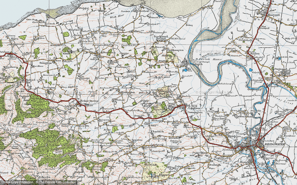 Old Map of Edbrook, 1919 in 1919