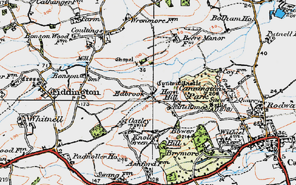 Old map of Edbrook in 1919