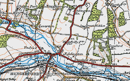 Old map of Eddington in 1919